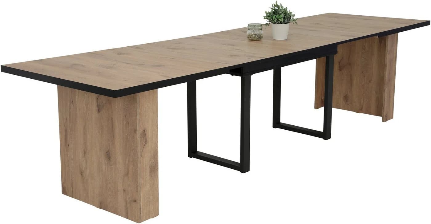 HELA Esstisch ANNI Ausziehbar 160-320cm Viking Oak Schwarz - Bild 3