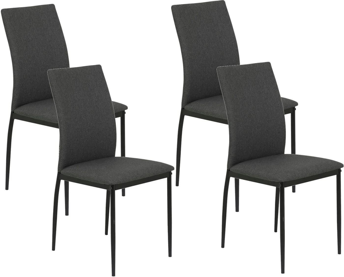 HELA Esszimmerstuhl ALIZIA Grau Schwarz Microfaser - Bild 2