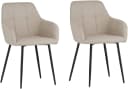 HELA HANNA Esszimmerstuhl Beige Schwarz Metallgestell Bild 1