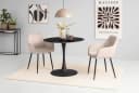 HELA HANNA Esszimmerstuhl Beige Schwarz Metallgestell Bild 2