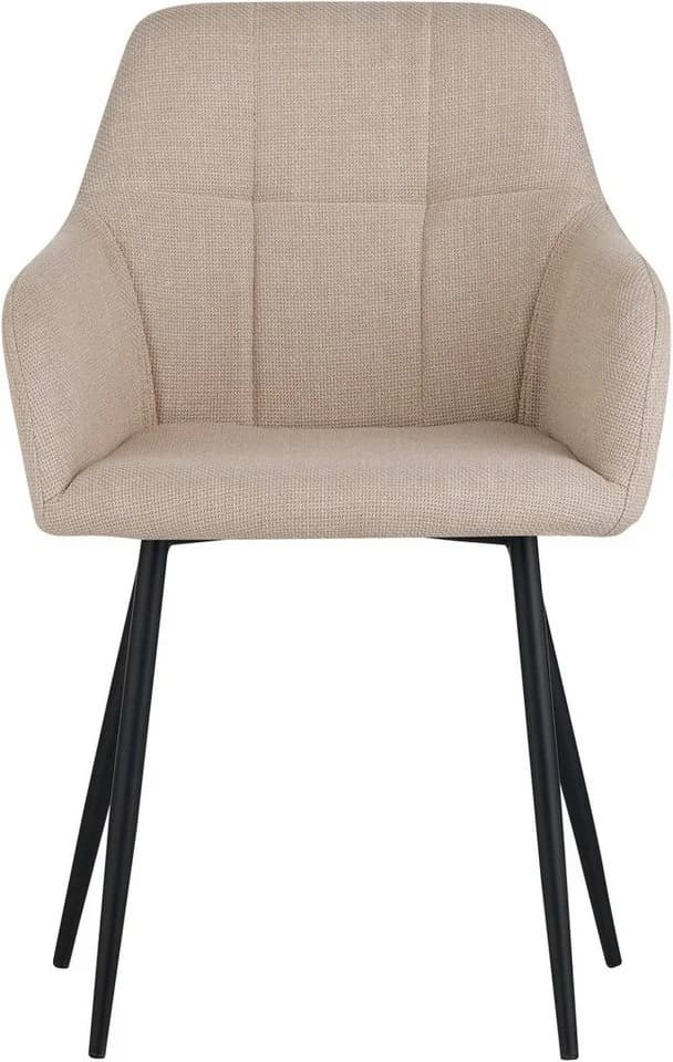 HELA HANNA Esszimmerstuhl Beige Schwarz Metallgestell - Bild 4