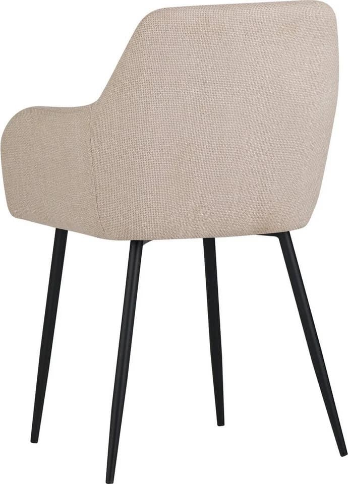 HELA HANNA Esszimmerstuhl Beige Schwarz Metallgestell - Bild 5