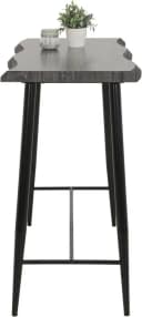 HELA Bartisch GABI Grau Schwarz Industrial Design Bild 3