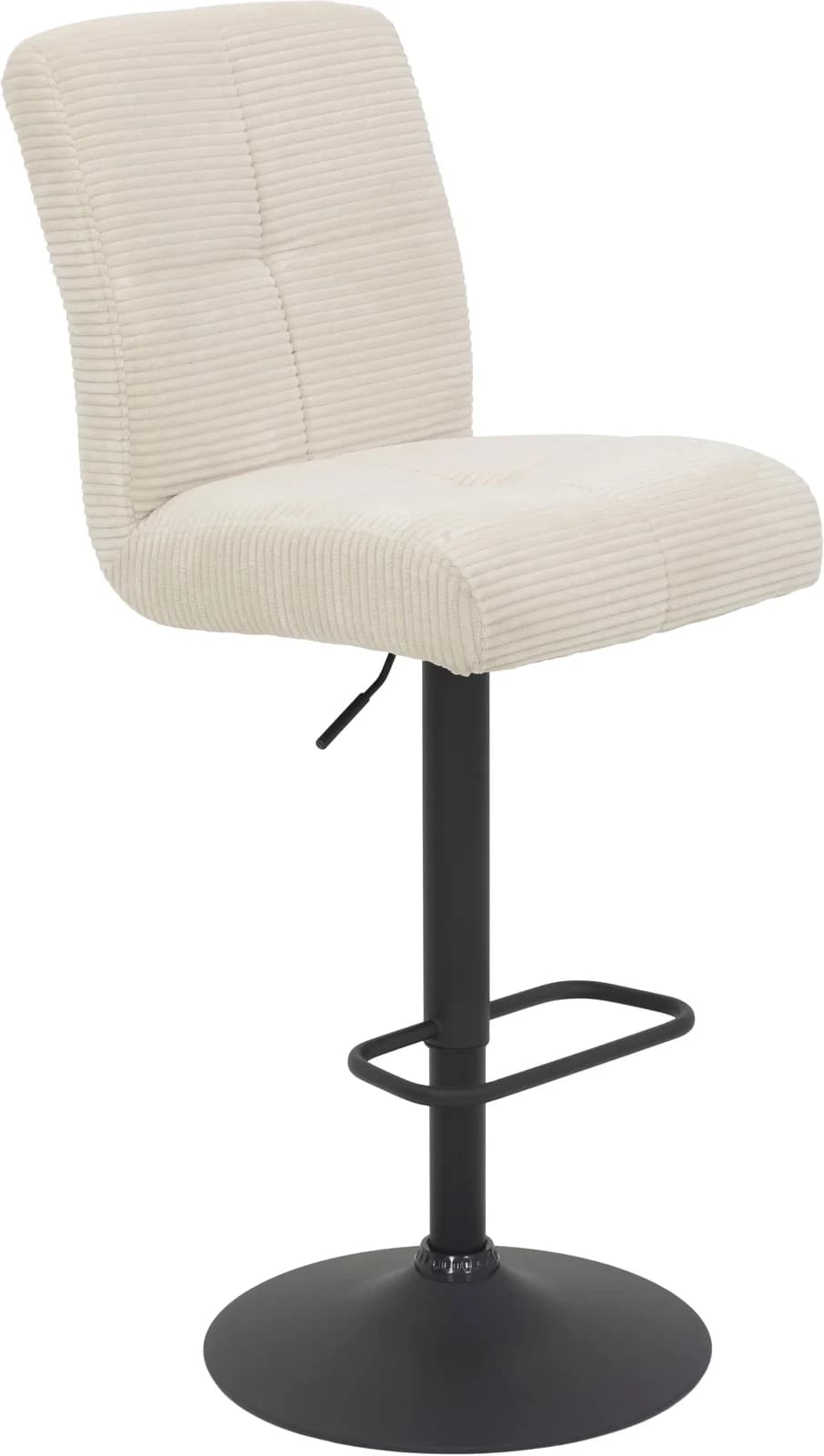 Barhocker HELA LENI Beige/Schwarz Manuell Verstellbar
