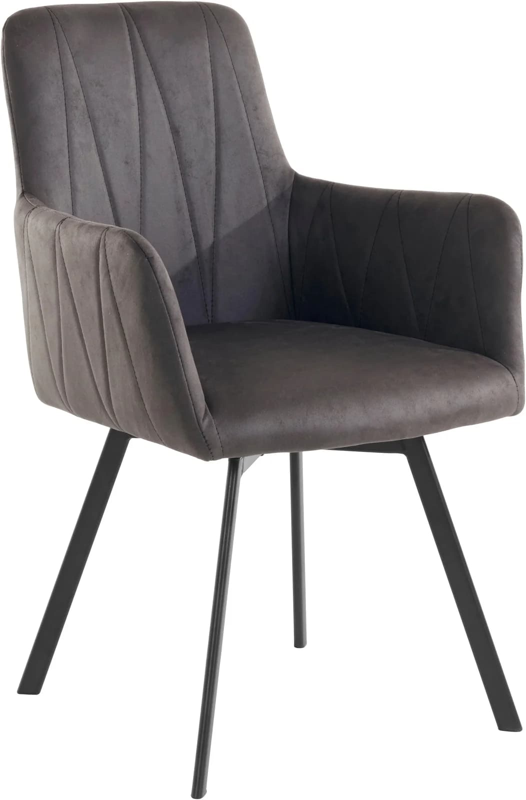 Esszimmerstuhl HELA Vintage Anthrazit Schwarz Drehstuhl