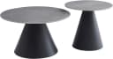 HELA Couchtisch DUSTIN 2er Set Grau Schwarz Marmoroptik Bild 2