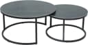 HELA Satztisch LUIS 2er Set Schwarz Marmoroptik Sinterstein Bild 3