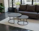 HELA Satztisch LUIS 2er Set Schwarz Marmoroptik Sinterstein Bild 5