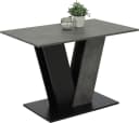 HELA Esstisch JUDITH Betonoptik Schwarz Säulentisch V-Form Bild 3