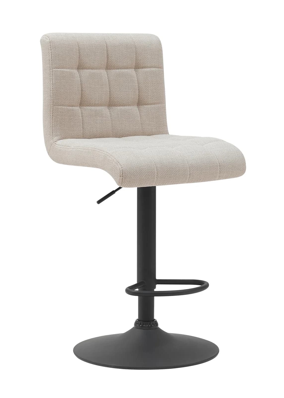 Moderner Barhocker in beige und schwarz