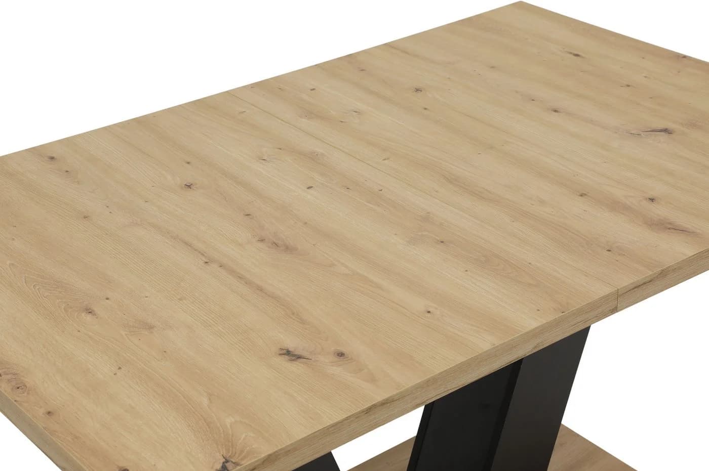 HELA Säulen-Esstisch HAMM ausziehbar Artisan Eiche Schwarz - Bild 5