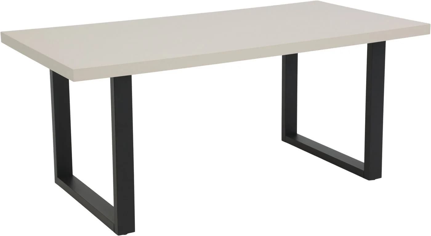 Esstisch HELA MERAN Cashmere Schwarz U-Gestell - Bild 2