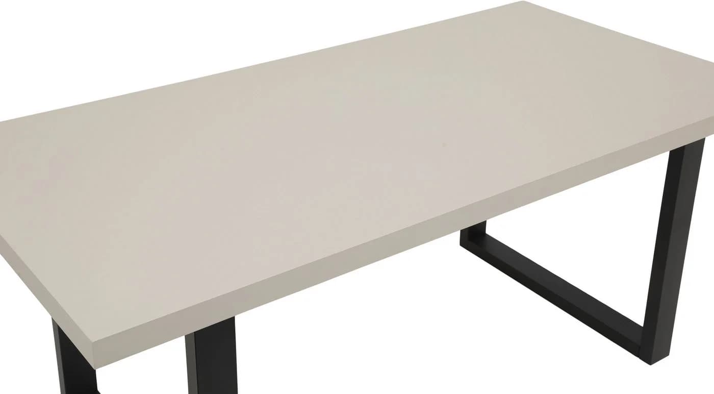 Esstisch HELA MERAN Cashmere Schwarz U-Gestell - Bild 4
