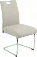 HELA FLORA Freischwinger mit Griff, 140kg belastbar, Kunstleder, Chrom Bild 1