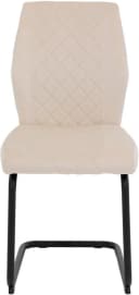 HELA Freischwinger DALLAS 4-tlg. Beige Schwarz Samtvelours Bild 1