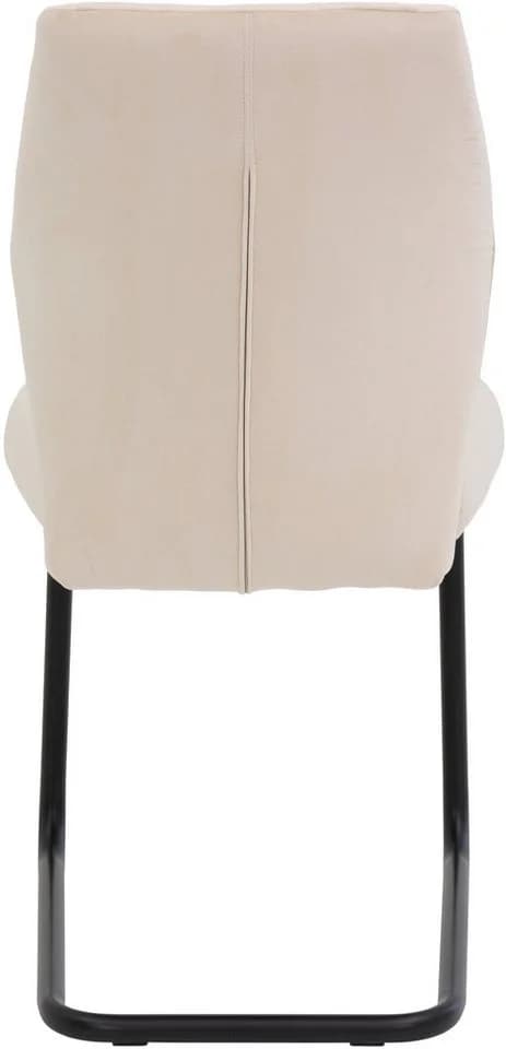 HELA Freischwinger DALLAS 4-tlg. Beige Schwarz Samtvelours - Bild 4