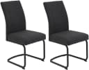 HELA Freischwinger BRINDISI Esszimmerstuhl Schwarz Anthrazit Bild 2