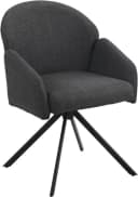 Armlehnstuhl Swing Back Komfortrücken, 360 drehbar, anthrazit/schwarz Bild 4