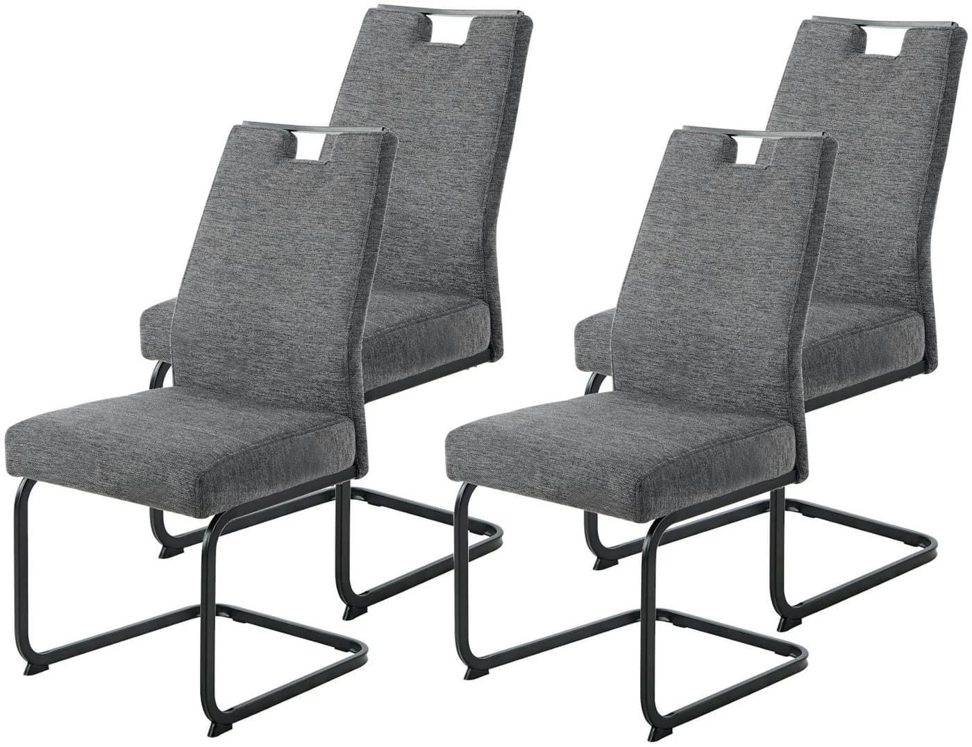 Freischwinger HELA KERTIN Anthrazit Metall Freischwinger XL Sitzbreite - Bild 2