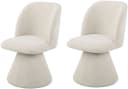 HELA Drehstuhl BARI 2er Pack 360° drehbar Webstoff Bild 2