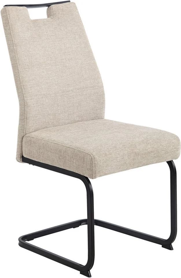Freischwinger HELA "KERTIN" Beige Schwarz XL Sitzbreite - Bild 5