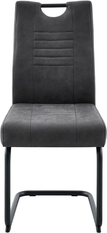 Freischwinger OTTO HOME Altona Anthrazit Schwarz 6 Stk. Microfaser - Bild 5
