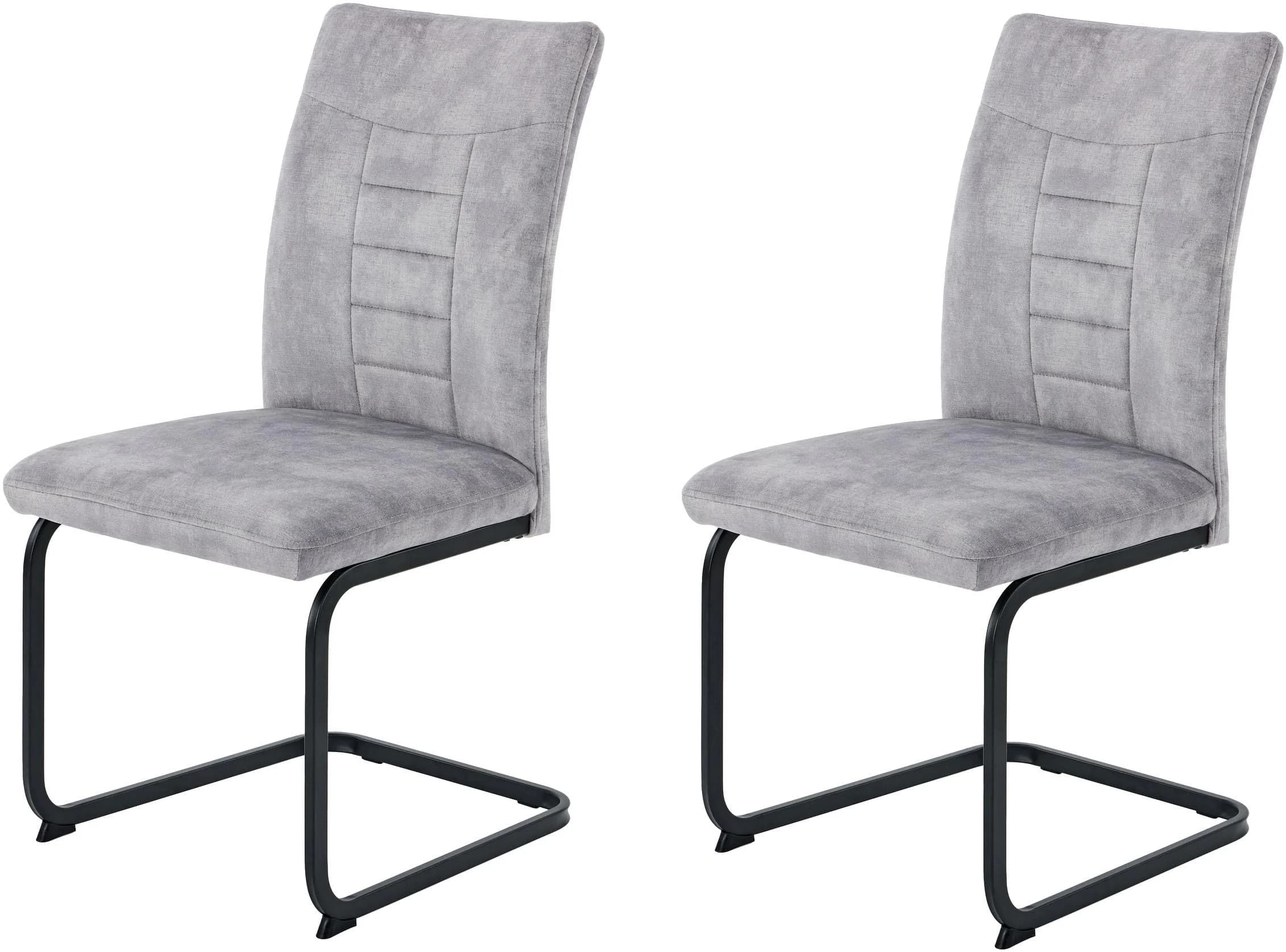 HELA GELA Freischwinger 2er-Set Vintage Silber Schwarz