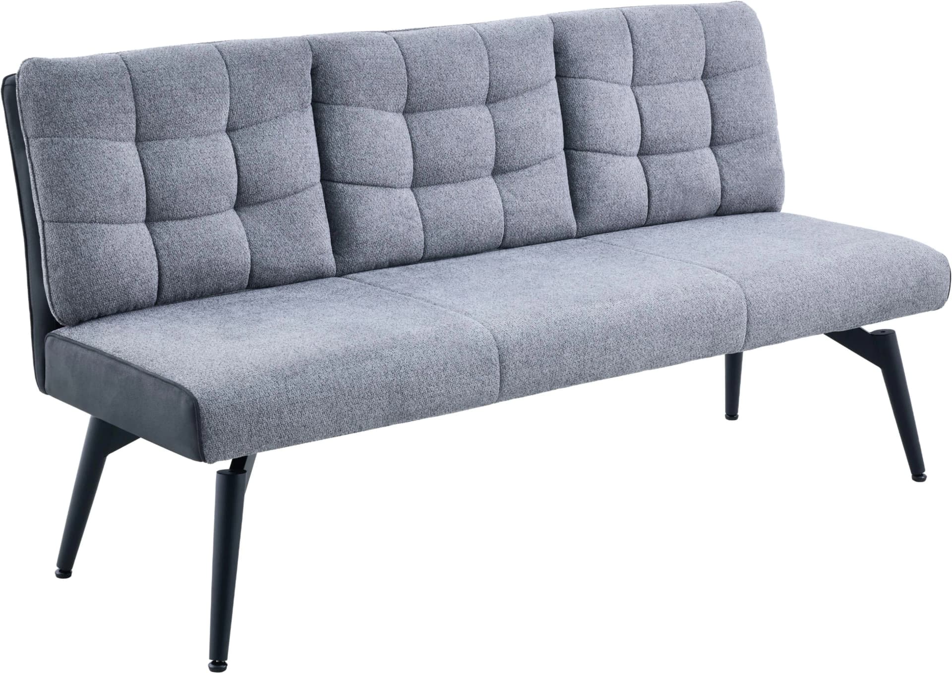 HELA Essbank TOMAR Dunkelgrau Vintage Anthrazit Schwarz Metallgestell