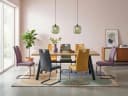 HELA Freischwinger FLORENZ 4er Set Violett gepolstert mit Griff Bild 1