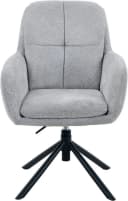HELA Armlehnstuhl PERRY 2er Set grau drehbar höhenverstellbar Bild 3