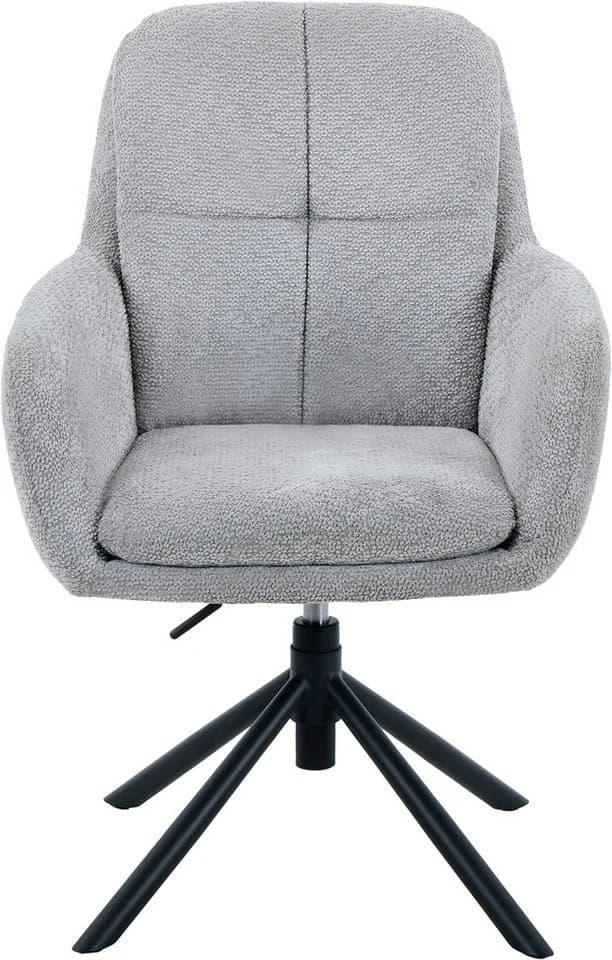 HELA Armlehnstuhl PERRY 2er Set grau drehbar höhenverstellbar - Bild 3