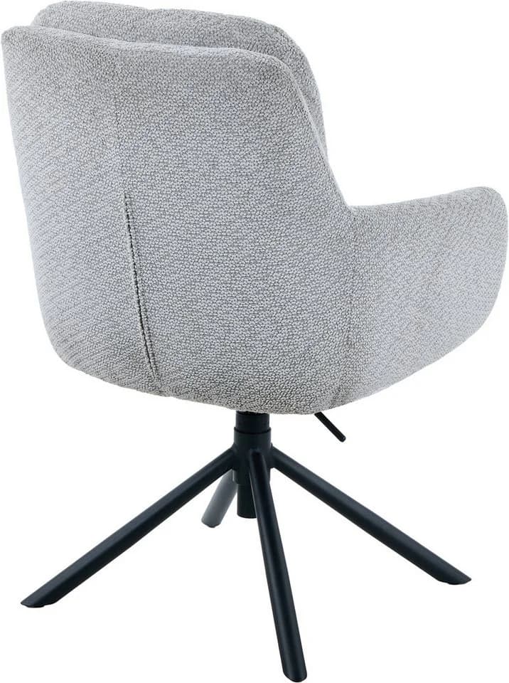 HELA Armlehnstuhl PERRY 2er Set grau drehbar höhenverstellbar - Bild 5