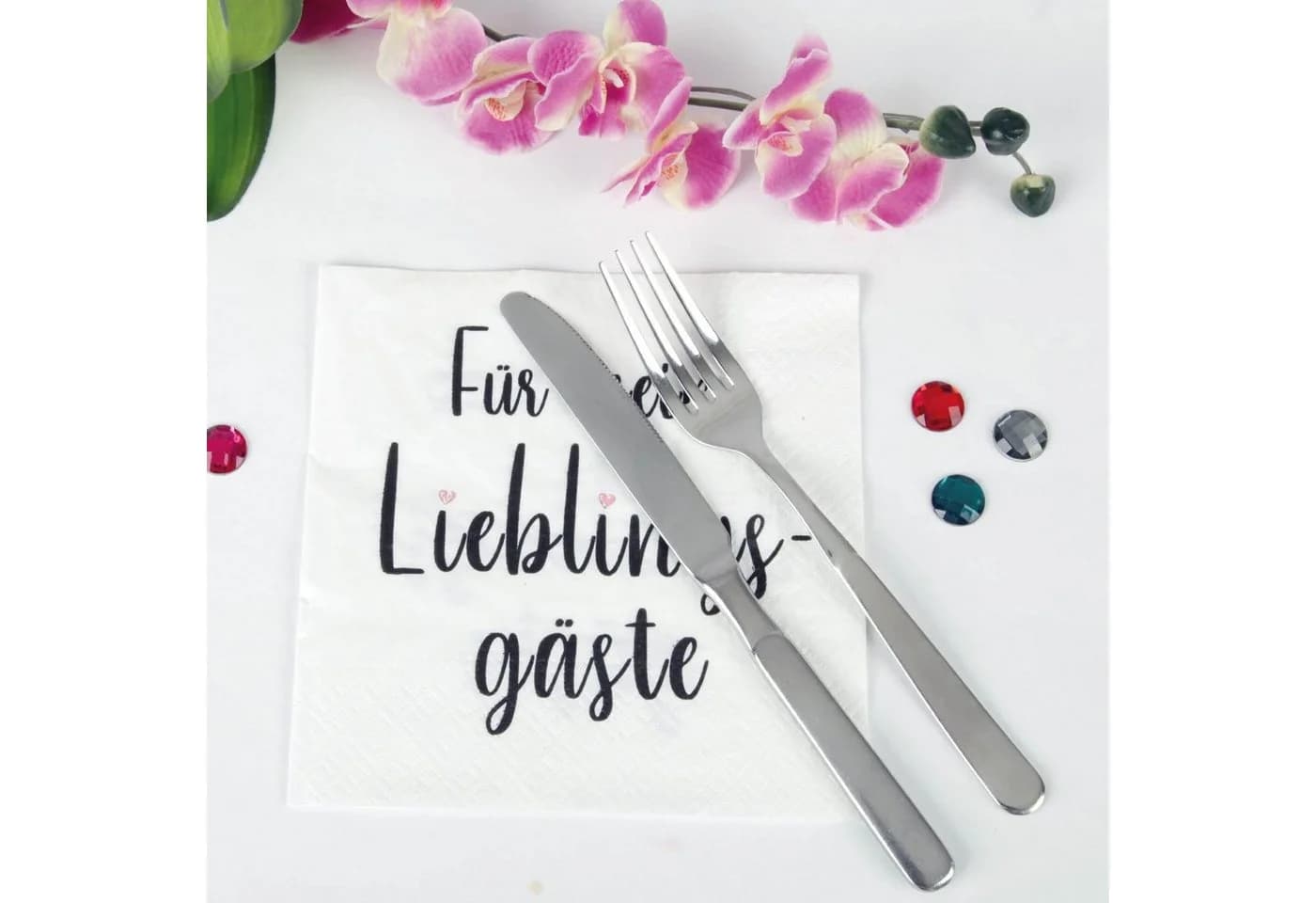 Bestlivings Papierserviette 33x33cm 20er Pack Weiß 3-lagig - Bild 5