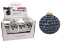 BURI Weihnachtsbaumkugel zum Beschriften 8cm Mattschwarz Bild 2