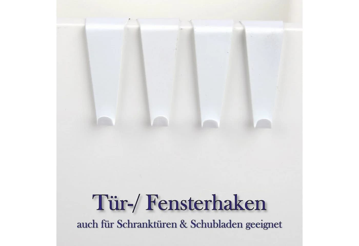 Bestlivings Türhaken Metall ohne Bohren 4er Set Silber - Bild 3