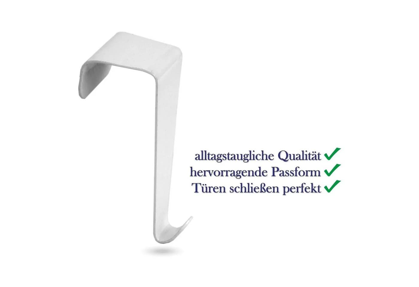 Bestlivings Türhaken Metall ohne Bohren 4er Set Silber - Bild 5