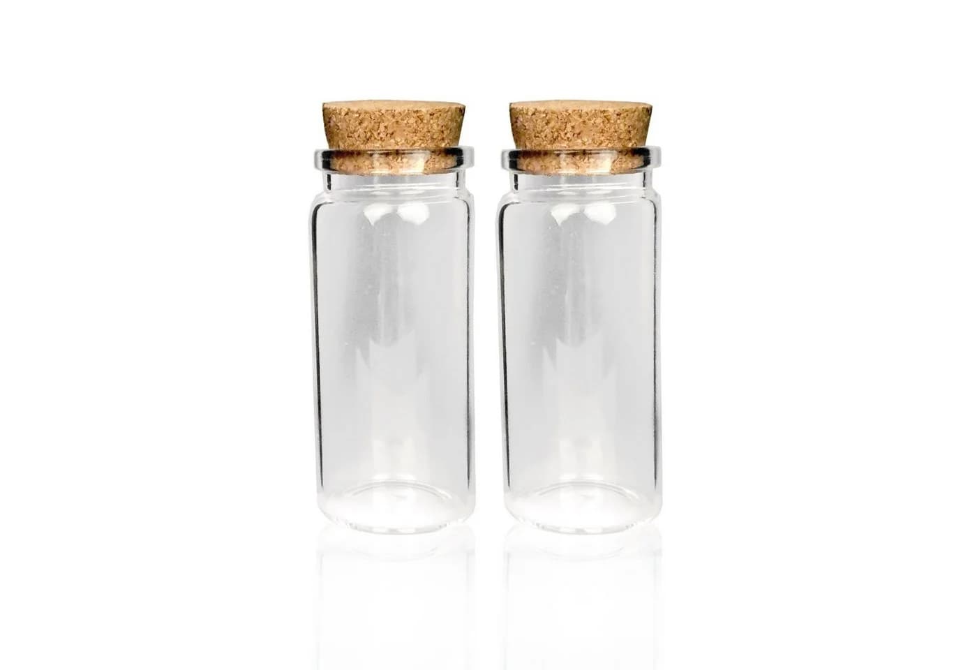 Bestlivings Vorratsglas mit Korken 2-tlg. Glas transparent 50ml - Bild 2