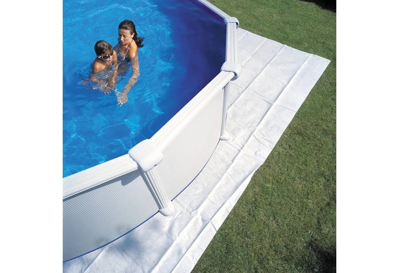 CF Bodenschutzvlies für Rundbecken Ø 300-360 cm Weiß