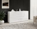 Carryhome Sideboard Spice Weiß Hochglanz 165x80x40cm Bild 2
