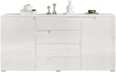 Carryhome Sideboard Spice Weiß Hochglanz 165x80x40cm Bild 3