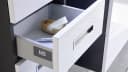 BEGA BBK Hochschrank Melissa Grau Weiß Hochglanz Badezimmer Hängeschrank Bild 4