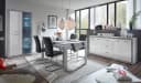HBZ-MEBLE Sideboard Stone Weiß Grau 4 Türen 3 Schubladen Bild 3