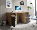 BEGA OFFICE Primus U2 Schreibtisch mit Schubkasten Anthrazit Eiche Bild 1