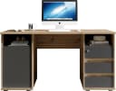 BEGA OFFICE Primus U2 Schreibtisch mit Schubkasten Anthrazit Eiche Bild 3