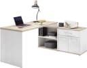 BEGA OFFICE Eckschreibtisch Romance Weiß Eiche San Remo Landhausstil Bild 2