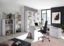 BEGA OFFICE Eckschreibtisch Romance Weiß Eiche San Remo Landhausstil Bild 3