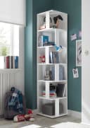 BEGA OFFICE Eckregal Corner Shelf Weiß 6 Fächer Holzwerkstoff Bild 1