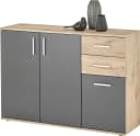 HBZ Kommode BC-Drift-2 Sideboard 3 Türen 2 Schubkästen Braun Grau Bild 2