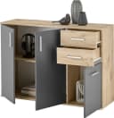 HBZ Kommode BC-Drift-2 Sideboard 3 Türen 2 Schubkästen Braun Grau Bild 4