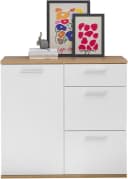 HBZ Kommode BC1035 Weiß Matt mit 3 Schubkästen und 1 Tür Bild 4